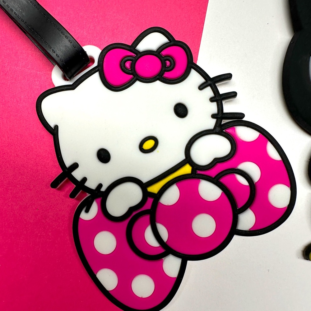 Hello Kitty Vintage 3D silicone luggage Bag name tag - Picture 3 of 6
